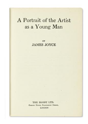 JOYCE, JAMES. A Portrait of the Artist as a Young Man.